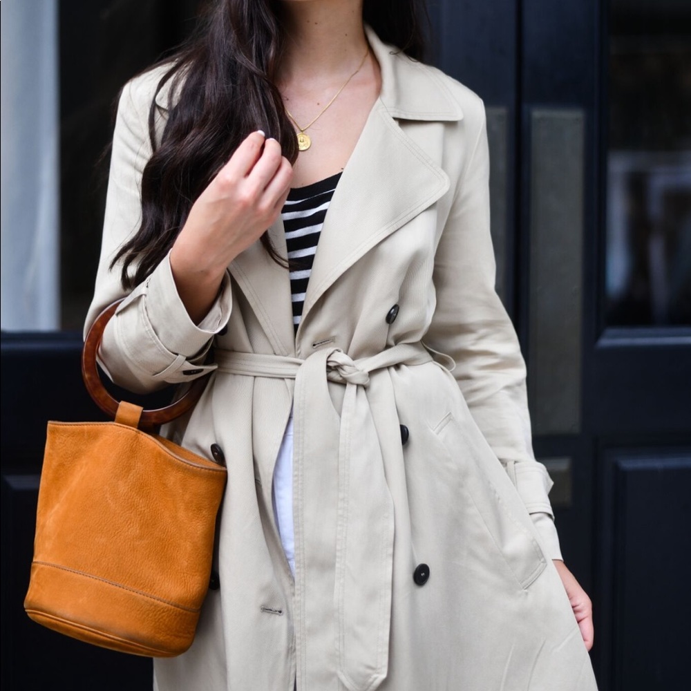 Classic brown suede bag